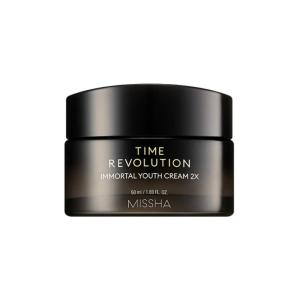 MISSHA - Time Revolution Immortal Youth Cream 2X | Crema Hidratante Antiedad y Aclarante